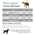 thumbnail image 3 of Paw Legend Reusable Female Dog Diapers Pack of 3, No Leak Doggie Diapers for Heat Cycle, Black, X-Small, 3 of 7