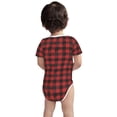 thumbnail image 6 of Rocae Red Black Plaid for Baby Climbing Clothes Soft Baby Romper for Active Infants Comfortable and Breathable Crawling Jumpsuit Unisex Baby Outfit 9M, 6 of 8