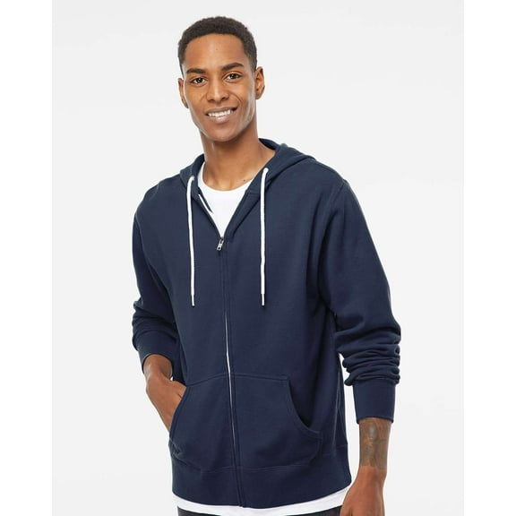 Independent Trading Co. Unisex Lightweight Full-Zip Hooded Sweatshirt