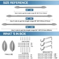 thumbnail image 5 of Urbanest Adjustable Single Curtain Rod Set Bullet Finials – 5/8-Inch Diameter, With Brushed Steel Rod, 84–120 Inches, 5 of 6