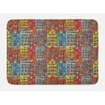 thumbnail image 1 of Cartoon Apartments Bath Mat, Amsterdam Holland Cityscape Urban Sketch With Colorful Windows Print, Non-Slip Plush Mat Bathroom Kitchen Laundry Room Decor, 29.5 X 17.5 Inches, Multicolor, Ambesonne, 1 of 2