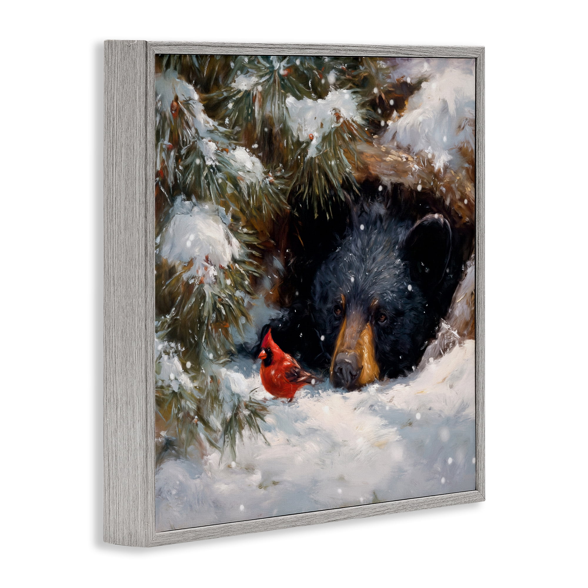 Stupell Industries Warm Watch From The Den Gray Framed Giclee Art, design by Tina LeCour