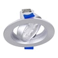 thumbnail image 3 of Estevez Luminario LED dirigible para empotrar en techo con Switch CCT, Modelo Dots CCT, Color Plata, 3 of 10