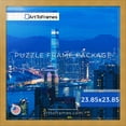 thumbnail image 3 of ArtToFrames 23.85x23.85 Inch - 60.6x60.6 CM Gold Puzzle Frame for 1000 piece Puzzles.1.25 Inch Custom MDF Puzzle Frames, Classic Gold - Comes with Economy Acrylic, 3 of 6