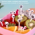 thumbnail image 2 of Decodeary 10 Pieces Fruit Toothpick Cartoon Big Eye Pick Lunch Box Kitchen Party Big eye 1Set, 2 of 6