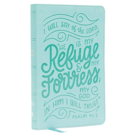 Nkjv, Thinline Youth Edition Bible, Verse Art Cover Collection, Turquoise Leathersoft, Red Letter, Comfort Print: Holy B, (Hardcover)