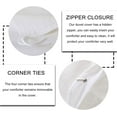 thumbnail image 5 of Erosebridal Ocean Coastal Duvet Cover,Palm Trees Bedding Sets,Sea Sailboat Comforter Cover,Ultra Soft Botanical Room Decoration,Reversible,2pcs(No Comforter), 5 of 7