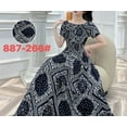thumbnail image 1 of JUNWELL Robe Vestidos Maxi Longue Robe Femmes Été Vêtements Indiens Bohème Coton Lin Floral Manches Courtes Style Coréen Décontracté, 1 of 6
