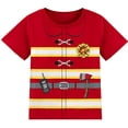 thumbnail image 1 of Disfraz de bombero para Halloween de Shirt COSLAND, rojo, 2T, 1 of 5