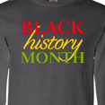 thumbnail image 4 of Inktastic Black History Month- Red, Green, Yellow Long Sleeve T-Shirt, 4 of 5