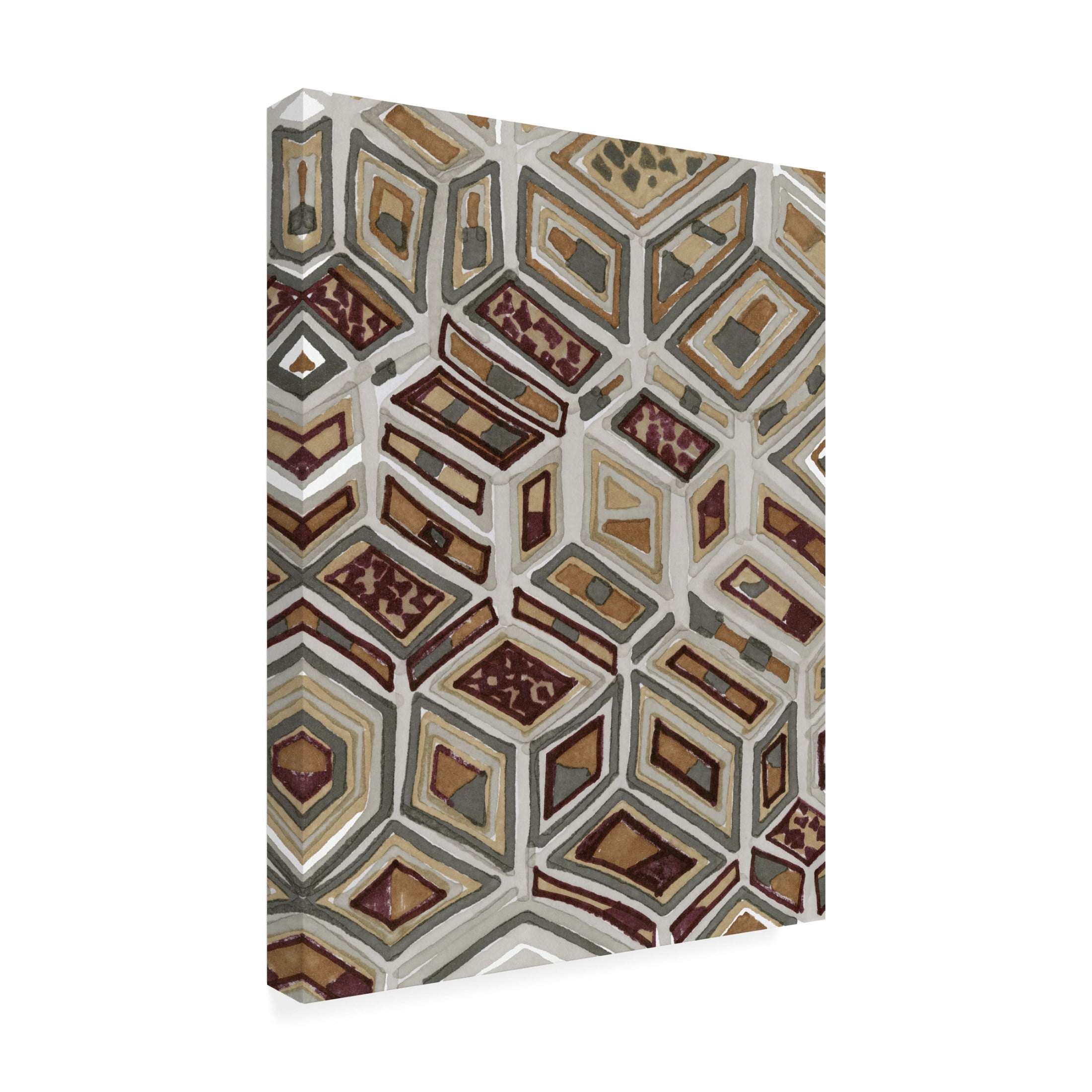 Canvas Wall Art - Stellar Design Studio 'African Tribal I' Wall Art for Living Room, Bedroom, or Office Décor by Trademark Fine Art - 18 x 24 Inches