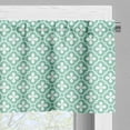 thumbnail image 3 of Ambesonne Floral Window Valance, Clover Celtic, 54" X 12", Turquoise White, 3 of 5
