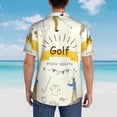 thumbnail image 4 of Balery Golf Icons And Golfer Camisas hawaianas de manga corta para hombre, camisas playeras de corte holgado, camisas de vacaciones con botones,X-Large, 4 of 7
