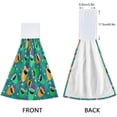 thumbnail image 4 of SKYSONIC 2 PCS Hanging Hand Towels Cartoon Santa Hat Christmas Hand Dry Towels for Kitchen & Bathroom,Hanging Towel Set with Hanging Loop, 12"x17", 4 of 6
