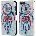 thumbnail image 2 of Huawei P Étui Intelligent Premium en Cuir PU Étui à Rabat Design Créatif 3D Couverture Protectrice Support Portefeuille Compatible pour Huawei P Smart 2018 YB Double Campanula, 2 of 5