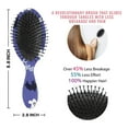 thumbnail image 6 of Halloween Ghost Bat Pattern Hair Brush,Girls Detangling Hair Brush,Glide Through Tangles with Ease for Wet & Dry Hair,8.8"X2.8", 6 of 7