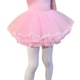 thumbnail image 2 of ‌LYMAYTER ‌Toddler 4-Tiered Tulle Tutu Skirt Girls Ballet Dance Costume Elastic Waist‌ Dance Skirt Or Set, 2 of 8