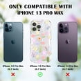 thumbnail image 5 of for iPhone 13 Pro Max Case, Cute Colorful Flower Curly Wave Clear Case with Lovely Flower Bracelet Chain for Women Girls Soft TPU Shockproof Protective Case Cover for iPhone 13 Pro Max, 5 of 14