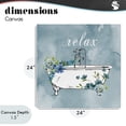 thumbnail image 4 of Stupell Industries French Country Floral Bathroom Rules Relax Canvas Art, 24 x 24, by Nan, 4 of 8
