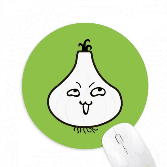 Garlic Insidous Lovely Little Happy Mousepad Round Rubber Mouse Pad Non-Slip Game Office