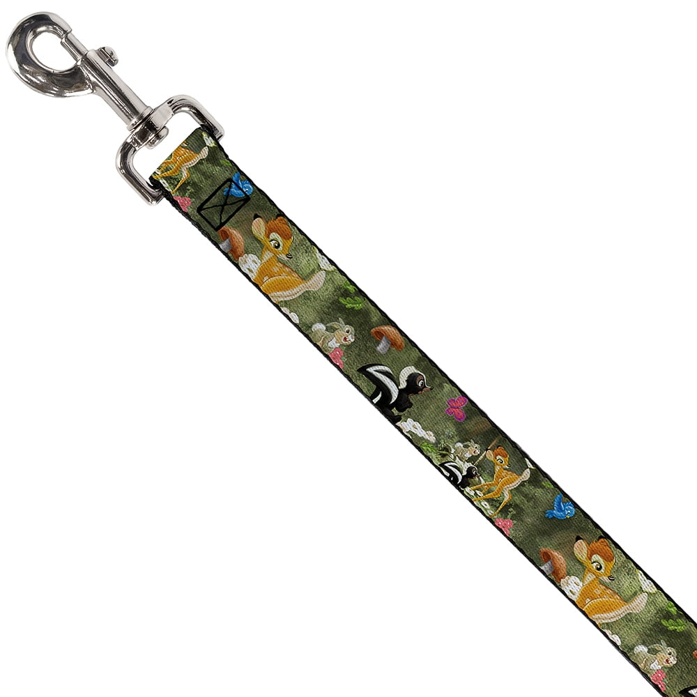 Disney Pet Leash, Dog Leash, Bambi Friends Scene, 6 Feet Long 1.0 Inch Wide