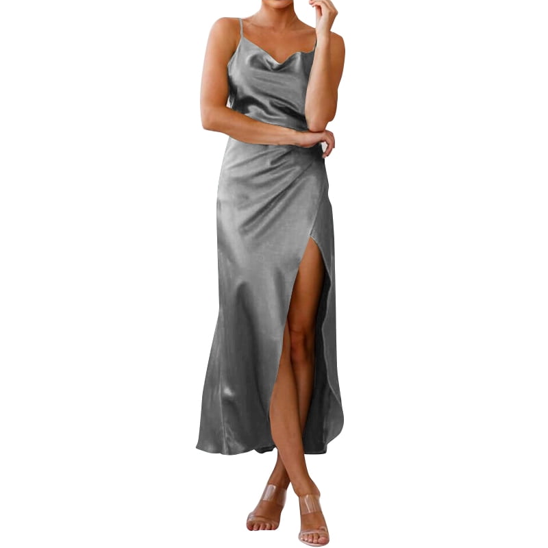 side split long dress