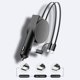 thumbnail image 3 of Cargador Rápido De Coche Adaptador De Cargador De Coche 3 En 1 De 60 W Puerto Dual Dos Cables Retráctiles Para Teléfono Móvil Ndcxsfigh Accesorios para autos y motos, 3 of 4