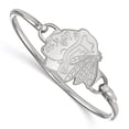 thumbnail image 1 of Sterling Silver NHL LogoArt Chicago Blackhawks Bangle, 1 of 5