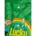 thumbnail image 2 of Tee Luv Lucky Charms Cereal Leprechaun Mascot Tie Dye T-Shirt (Men's) (M), 2 of 3