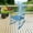 Blue-Q, variant on ArisingAsia Outdoor Rocking Chair with High Back and Armrest, Solid Wood Frame Patio Porch Rocking Chair with Rocker, Front Porch Chairs for Deck Garden Lawn Balcony Backyard, Blue