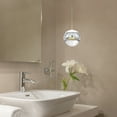thumbnail image 5 of JoollySun Mini Globe Pendant Light LED Single Crystal Ceiling Hanging Light in Polished Chrome, 5 of 9