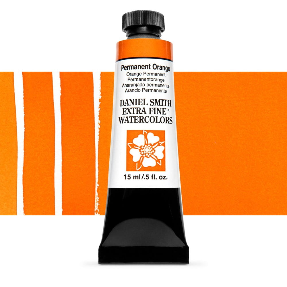 Daniel Smith Extra Fine Watercolor, 15 ml, Permanent Orange