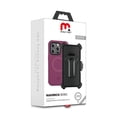 thumbnail image 2 of Funda MYBAT Maverick MagSafe Clip para iPhone 15 PRO MAX Ciruelo con Mica, 2 of 9