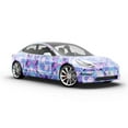 thumbnail image 6 of Rwraps Purple Abstract Fragile Glass Gloss Vinyl Film Wrap 59in x 26ft Vinyl Vehicle Car Film Sheet, 6 of 9