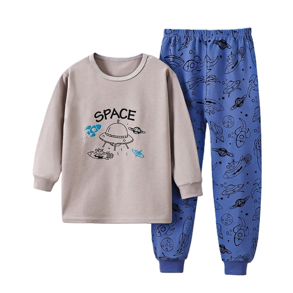 Mercatoo Toddler Baby Boys Dinosaur Clothes Cute Print Long Sleeve Crewneck Top & Pants Kids Fall Winter 2 Piece Outfits
