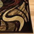thumbnail image 3 of Home Dynamix Catalina Picasso Contemporary Artistic Swirl Runner Area Rug, Black/Brown, 1'9"x6'9", 3 of 9