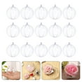 thumbnail image 3 of hengzirui Xmas Decors 15 Pcs Christmas Hollow Ball Pendant Transparent Ball Plastic Fillable Ball Ornament, 3 of 6