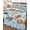 Blue, variant on Quilts Queen Size Bedding Set, Cat Reversible Summer Quilt 3 Pieces, Funny Cute Fish Leaves Bubble Lightweight Bedspreads Coverlets with 2 Pillow Shams for All Seasons