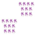thumbnail image 4 of Matsuzay 10 piezas Bow Pull Decor Festive Packing Crafts Ligero Hand-Pulled Flower Wedding Christmas Car Heart / Light Purple Corazón/Morado Claro 2piezas, 4 of 6