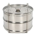 thumbnail image 4 of Stainless Steel Steam Pot, Stackable Practical Steam Pot 2 Tier With Lid For Kitchen, 4 of 8