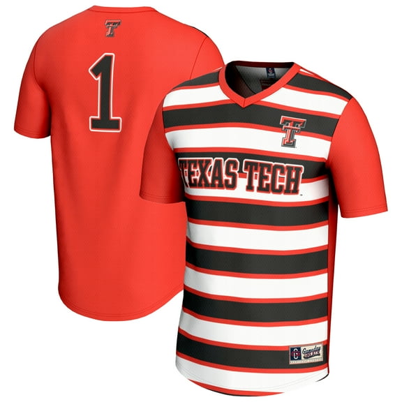 Unisex GameDay Greats #1 Red Texas Tech Red Raiders Lightweight Soccer Fashion Jersey