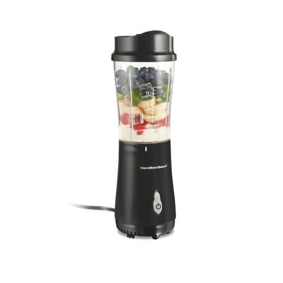 Portable Personal Blender, 12 oz Capacity, Dishwasher-Safe, 175 Watts, Black/Gray
