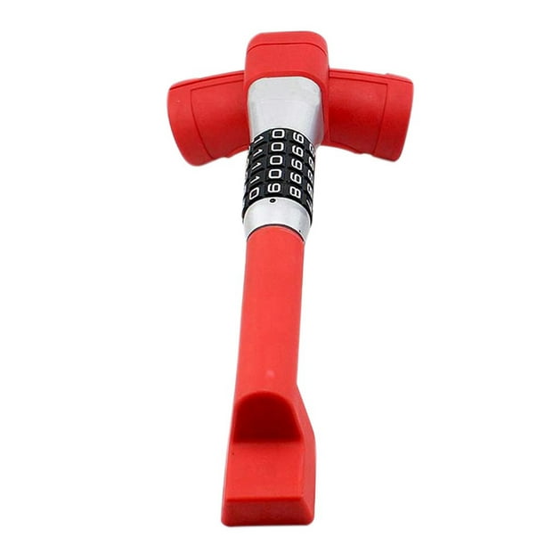 Car TShaped Steering Wheel AntiTheft Lock Retractable Hook Lock