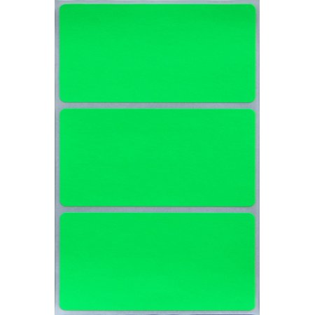 Royal Green Color Coding Labels for Organizing and Moving 4" x 2" Stickers to Write in Neon Green, 45 Pack