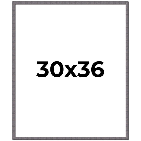 30x36 Frame Blue Kingsley Pewter Solid Wood Picture Frame Width 0.75 Inches |Interior Depth 0.5