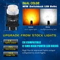 thumbnail image 5 of Alla Lighting Newest Mni Super Bright 3457 3157 LED Switchback Bulbs Turn Signal Lights Dual Color 6000K White (DRL/Parking)/Amber Yellow(Blinker) 4157NA 3457NA 3157NA, 5 of 9