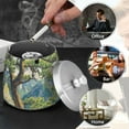 thumbnail image 4 of Yayeee Ashtray with Lid for Cigarette Smokeless Stainless Steel Home Ash Holder, Pine Tree, 4 of 7