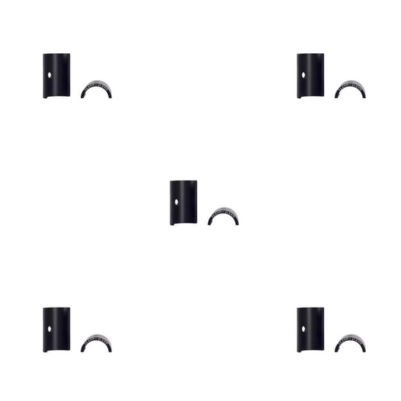 Sonducket Paquete de 2 adaptadores reductores de vástago de cuña para manillar de bicicleta, espaciador de aleación de aluminio para bicicleta Type2 NO2
