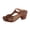 Brown, variant on Women's Chunky Block Heels Sandals - Platform High Heel Strappy Summer Sandals with Ankle Strap, Square Open Toe Dressy Comfortable Shoes for Women