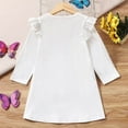 thumbnail image 2 of YEEDISON Baby Dress Children's Dress Autumn and Winter Girls Dress Cotton Lace Butterfly Pretty Party Girl Dress for 18M-6Y, 2 of 4